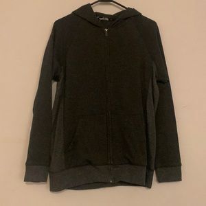 Gray zip up hoodie